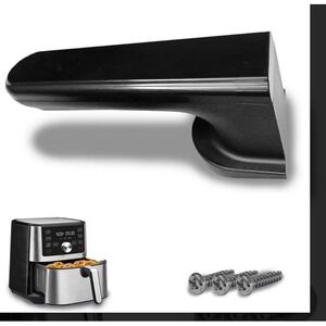 Air Fryer Replacement Handle for Instant Vortex Plus 5.7QT 6QT w/ Screws Black